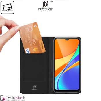Dux Ducis dirbtinės odos atverčiamas dėklas - juodas (Xiaomi Redmi 9C) Dux Ducis dirbtinės odos atverčiamas dėklas - juodas (Xiaomi Redmi 9C)